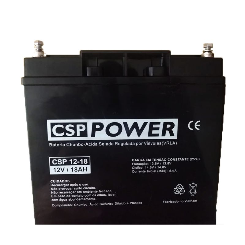 BATERIA SELADA VRLA-12V/18AH conexo parafuso CSP 12-18