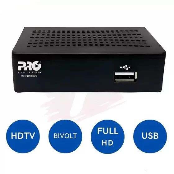 Mini Conversor Digital De TV Full HD c/ Entrada HDMI e USB
