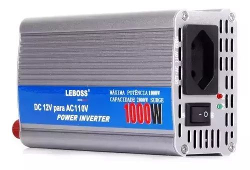 Inversor conversor Veicular C/ potncia 1000W 12V P/ 110V - LEBOSS