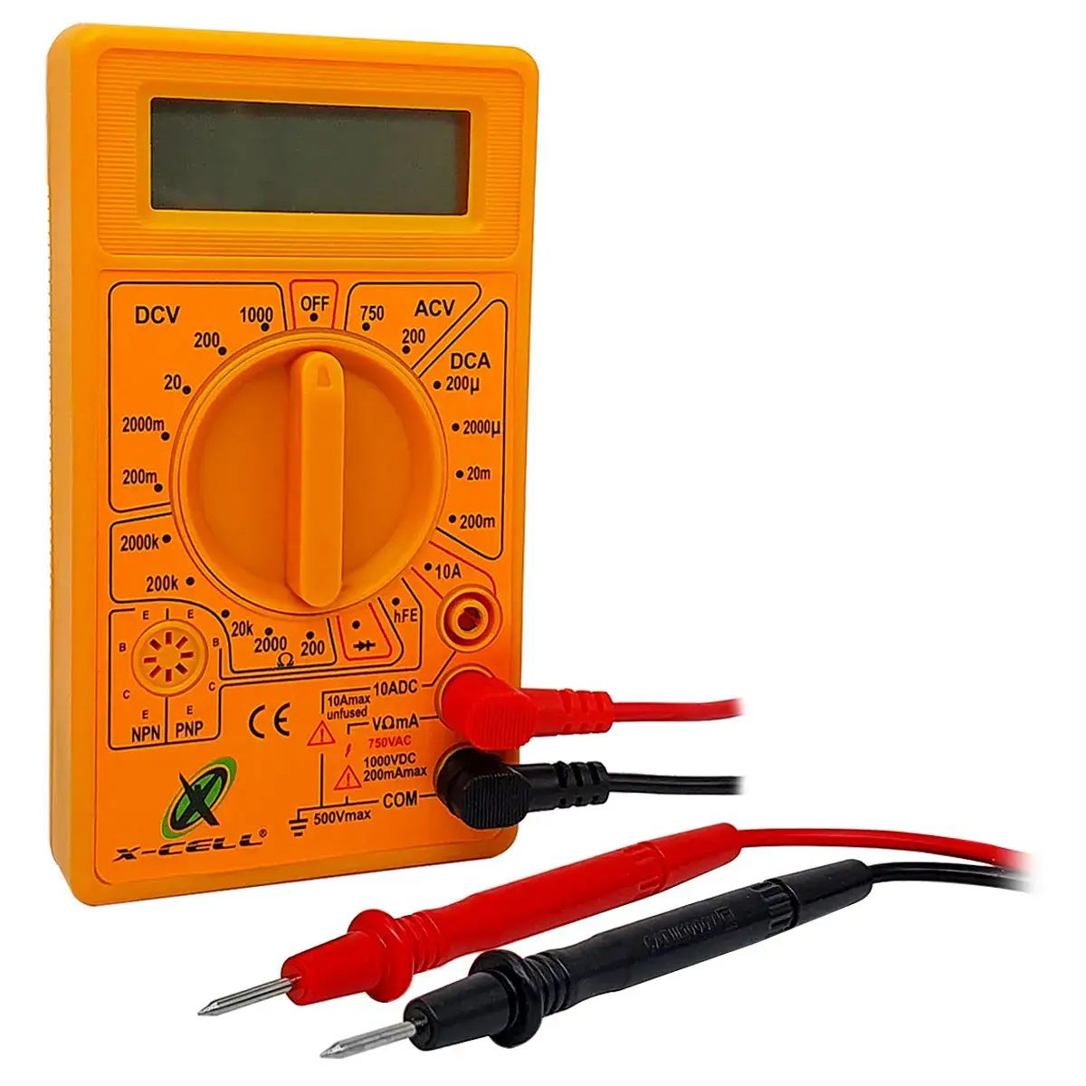 Multmetro Digital X-CELL MD830B com Display digital