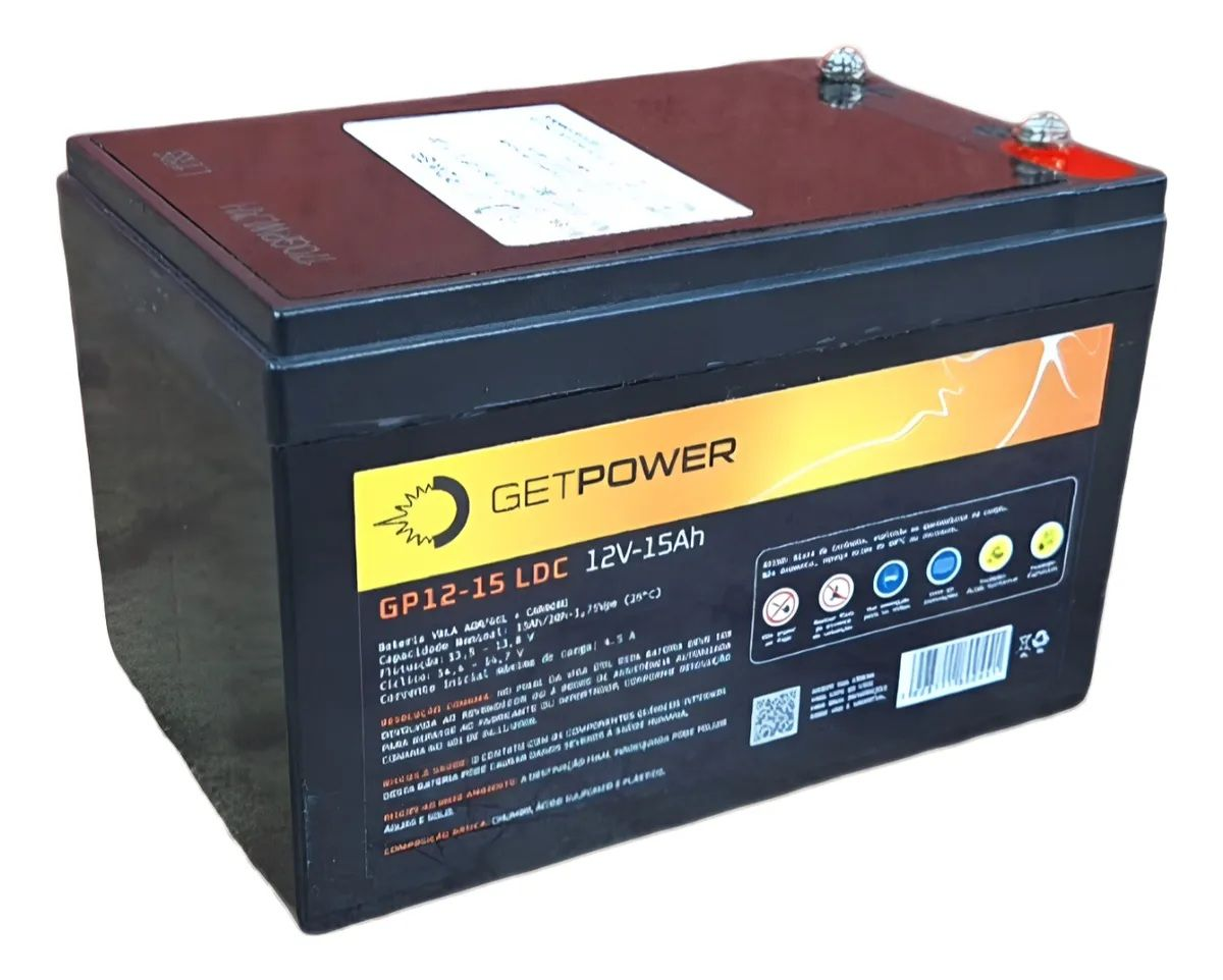 Bateria Selada 12v 15ah LDC  - Nobreak, Alarme BIKE