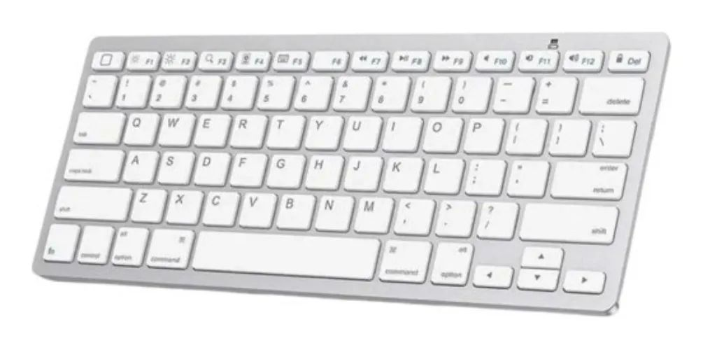 TECLADO  BLUETOOTH MULTIMIDIA MINI BRANCO KA-689