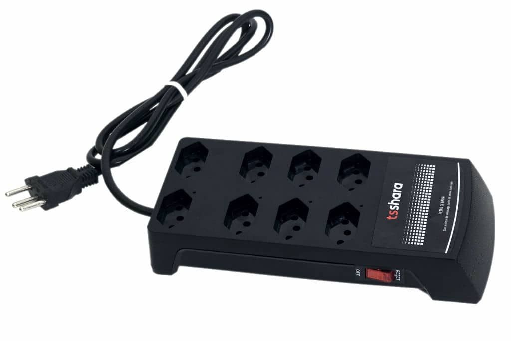 FILTRO DE LINHA + PROTETOR ANTI RAIO 8 TOMADAS cod:630