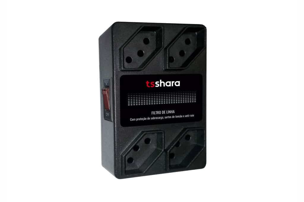 FILTRO DE LINHA + PROTETOR ANTI RAIO 4 TOMADAS cod:598