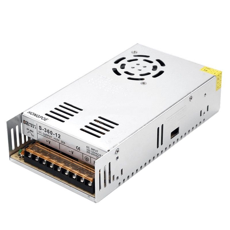 Fonte Chaveada Colmeia 12v 30A 350w Estabilizada Bivolt para Cftv Led Som