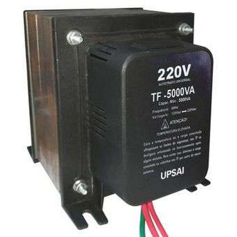 Auto Transformador TF 5000VA Bivolt 110V/220V ou 220V/110V C/ Sensor Trmico - UPSAI