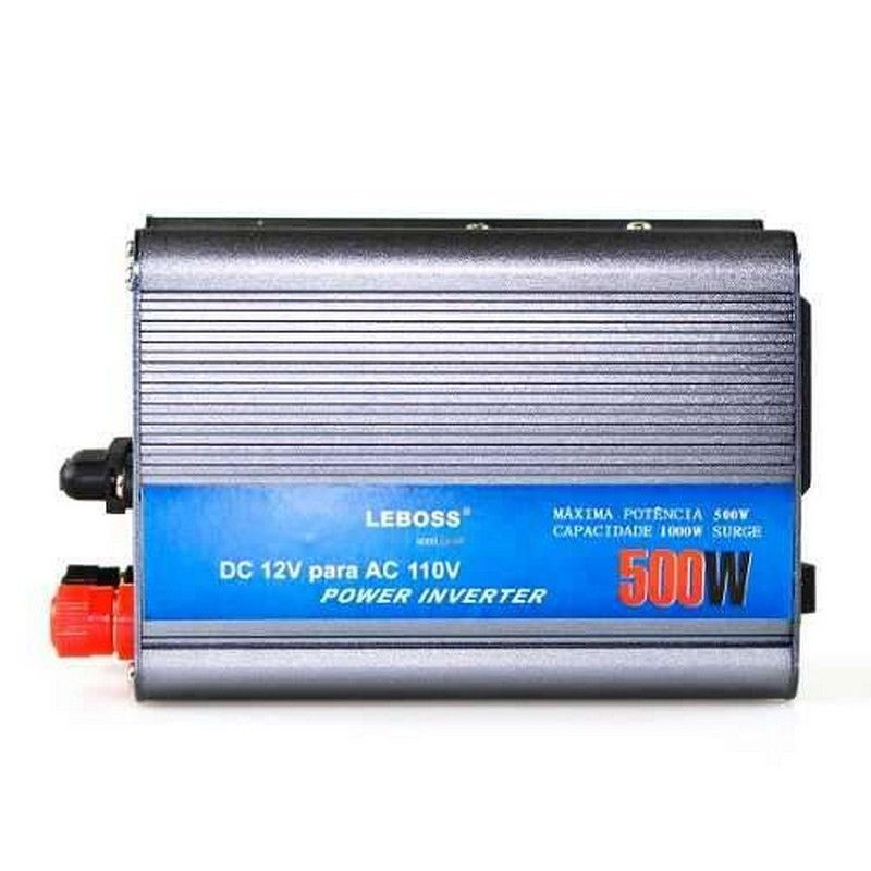 Inversor conversor veicular C/ potncia 500W 12V P/ 110V - LEBOSS