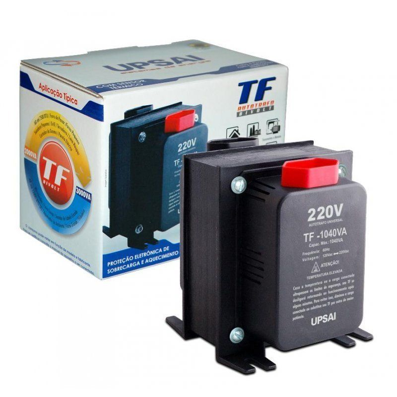 Auto Transformador TF 1040VA Bivolt 110V/220V ou 220V/110V C/ sensor trmico - UPSAI