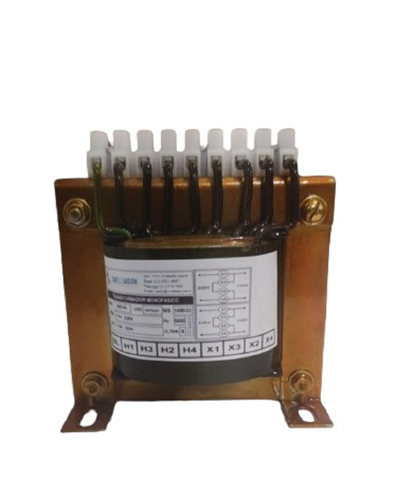 Transformador Monofsico de Comando de Isolao Ent. 110V-220V x Sada  110V-220v c/ Blindagem 100VA