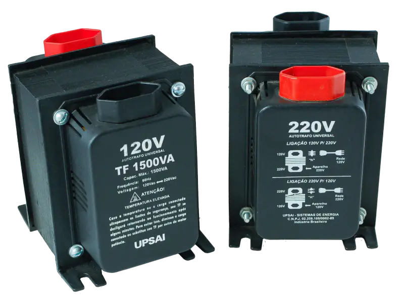 Auto Transformador TF 1500VA Bivolt 110V/220V ou 220V/110V C/ Sensor Trmico - UPSAI