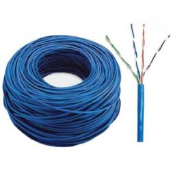 Cabo  CFTV Azul 10M + 5un Conector RJ45 Macho + 5un Capa Azul