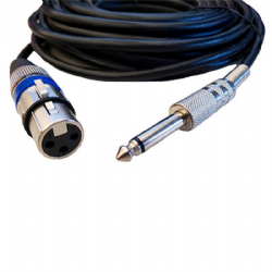 Cabo P10 Mono X Xlr Femea 3 Pinos Canon NIQ 5m