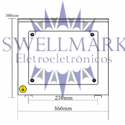 Auto Transformador Trif�sico a Seco Pot�ncia: 10kVA Tens�es: 380V / 220 V C/ CAIXA IP21