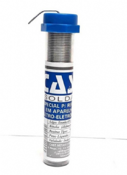 Kit 3 Tubinhos de Solda Fio Fluxo 1,0mm 22gm 63x37 Cobix T2