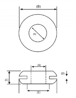 Borracha Passante Passa Fio -  N.10 Pacote 1000p�s