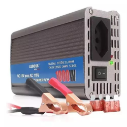 Inversor conversor Veicular C/ pot�ncia 1000W 12V para 110V - LEBOSS