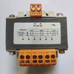 Transformador Monof�sico de Comando 220V/380V/440V X 24V 200VA =150WTS