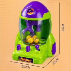 Mini M�quina de Pegar Bolinhas Formato de Foguete com Garra e Bolas