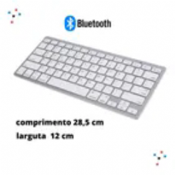 TECLADO  BLUETOOTH MULTIMIDIA MINI BRANCO KA-689
