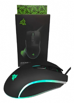Mouse Gamer Knup Anubis MU006 Preto 4800dpi Usb Rgb