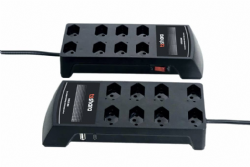 FILTRO DE LINHA + PROTETOR ANTI RAIO COM CARREGADOR USB 8 TOMADAS cod:632