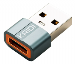 Plug Adaptador Usb Tipo C Usb Transmiss�o Dados Conectar Cel Cor Cinza-escuro