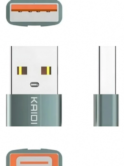 Plug Adaptador Usb Tipo C Usb Transmiss�o Dados Conectar Cel Cor Cinza-escuro