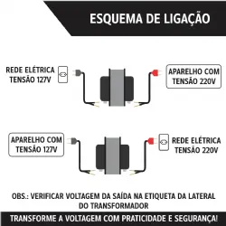 Auto Transformador Conversor Voltagem 110V / 220V 5000VA
