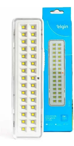 Lumin�ria De Emerg�ncia Elgin 30 Led 48lem30l0000 Cor Branco 127/220v