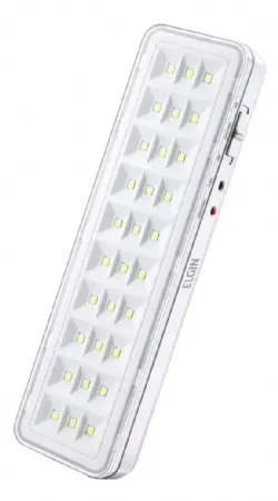 Lumin�ria De Emerg�ncia Elgin 30 Led 48lem30l0000 Cor Branco 127/220v