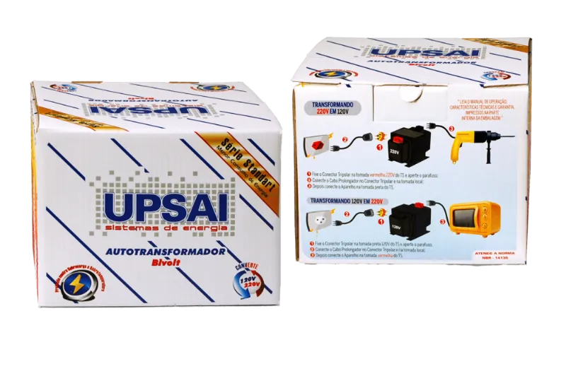 Auto Transformador TS 2000VA Bivolt 110V/220V ou 220V/110V C/ Sensor T�rmico - UPSAI