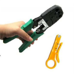 Alicate Crimpar Corte Cabo De Rede Rj11 Rj12 Rj45 Decapador