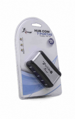 Mini Hub Usb 7 Portas Usb 2.0 480mbps Usb Hb-t68 Knup