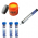 Kit Pasta de Solda Cobix 110g + 3 Tubinhos de Solda 22g + Sugador de Solda Metalica
