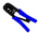 Alicate de Crimpar para RJ12 RJ11 RJ45 com Catraca Azul 568R